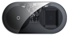 Baseus Simple 18W fekete vezeték nélküli telefon/airpod töltő Mobil / Kommunikáció / Smart - Powerbank / Külső akkumulátor és töltő - 385456