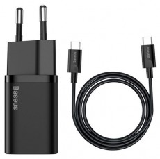 Baseus TZCCSUP-L01 25W Type-C fekete mini utazó töltő Fotó-Videó kiegészítők - Kábel - Egyéb kábel - 413532