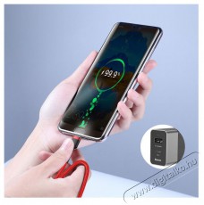 Baseus CATKLF-GG1 Type-C/Type-C 1m szürke-fekete kábel Iroda és számítástechnika - Számítógép tartozék - USB kábel - 413481
