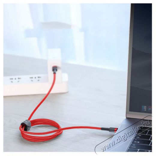 Baseus CATKLF-GG1 Type-C/Type-C 1m szürke-fekete kábel Iroda és számítástechnika - Számítógép tartozék - USB kábel - 413481