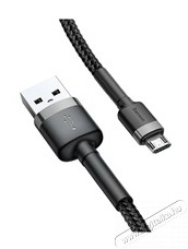 Baseus CAMKLF-BG1 microUSB 1m szürke-fekete kábel Iroda és számítástechnika - Számítógép tartozék - USB kábel - 463635