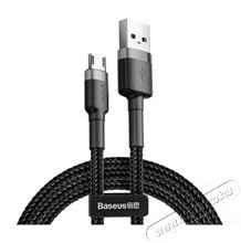 Baseus CAMKLF-BG1 microUSB 1m szürke-fekete kábel Iroda és számítástechnika - Számítógép tartozék - USB kábel - 463635