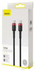 Baseus Cafule Type-C/Type-C 100W kábel 2m – fekete-piros Mobil / Kommunikáció / Smart - Mobiltelefon kiegészítő / tok - Kábel / átalakító - 408588