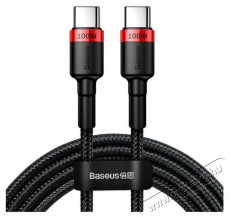 Baseus Cafule Type-C/Type-C 100W kábel 2m – fekete-piros Mobil / Kommunikáció / Smart - Mobiltelefon kiegészítő / tok - Kábel / átalakító - 408588