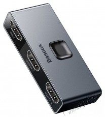 Baseus CAHUB-BC0G Kétirányú HDMI - 2x HDMI elosztó 4K / 30 Hz, szürke Tv kiegészítők - Kivetítő kiegészítő - 408596