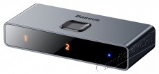 Baseus CAHUB-BC0G Kétirányú HDMI - 2x HDMI elosztó 4K / 30 Hz, szürke Tv kiegészítők - Kivetítő kiegészítő - 408596