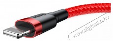 Baseus CALKLF-R09 Cafule lightning töltőkábel 2A, 3 méter. piros Mobil / Kommunikáció / Smart - Mobiltelefon kiegészítő / tok - Kábel / átalakító - 408613