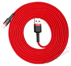 Baseus CALKLF-R09 Cafule lightning töltőkábel 2A, 3 méter. piros Mobil / Kommunikáció / Smart - Mobiltelefon kiegészítő / tok - Kábel / átalakító - 408613