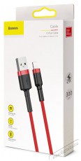 Baseus CALKLF-R09 Cafule lightning töltőkábel 2A, 3 méter. piros Mobil / Kommunikáció / Smart - Mobiltelefon kiegészítő / tok - Kábel / átalakító - 408613