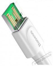 Baseus CATSW-G02 USB/USB-C adat- és töltőkábel, VOOC Quick Charge 3.0 gyorstöltés, 5A, 2m, fehér Mobil / Kommunikáció / Smart - Mobiltelefon kiegészítő / tok - Kábel / átalakító - 408655