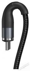Baseus Type-C Mágnessel csatlakozó töltő kábel, 3A, 1m, fekete/szürke (CATXC-MG1) Mobil / Kommunikáció / Smart - Mobiltelefon kiegészítő / tok - Kábel / átalakító - 408702