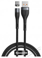 Baseus Type-C Mágnessel csatlakozó töltő kábel, 3A, 1m, fekete/szürke (CATXC-MG1) Mobil / Kommunikáció / Smart - Mobiltelefon kiegészítő / tok - Kábel / átalakító - 408702