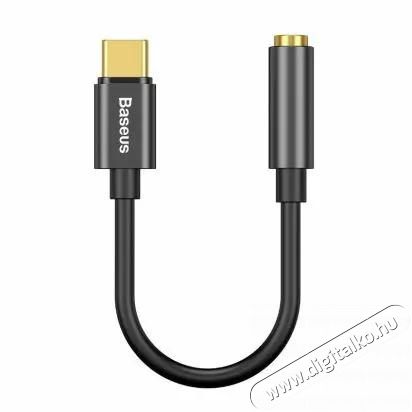 Baseus L54 Type-C to 3,5 mm adapter – fekete Mobil / Kommunikáció / Smart - Mobiltelefon kiegészítő / tok - Kábel / átalakító - 408673