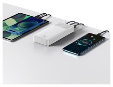 Baseus Bipow 20000mAh fehér power bank Mobil / Kommunikáció / Smart - Powerbank / Külső akkumulátor és töltő - 496781