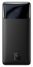 Baseus Bipow PPBD050101 20000mAh LCD Quick Charge PD 15W fekete power bank Mobil / Kommunikáció / Smart - Powerbank / Külső akkumulátor és töltő - 496793