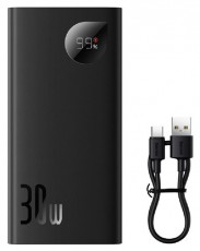 Baseus PPAD040101 Adaman 2 10000mAh fekete power bank Mobil / Kommunikáció / Smart - Powerbank / Külső akkumulátor és töltő - 496789