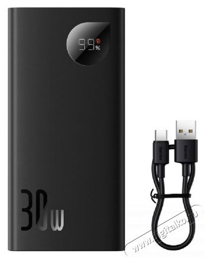 Baseus PPAD040101 Adaman 2 10000mAh fekete power bank Mobil / Kommunikáció / Smart - Powerbank / Külső akkumulátor és töltő - 496789