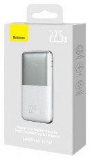 Baseus PPBD040002 Bipow Pro 10000mAh fehér power bank Mobil / Kommunikáció / Smart - Powerbank / Külső akkumulátor és töltő - 496811