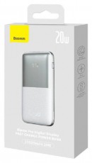 Baseus PPBD040102 Bipow Pro 10000mAh fehér power bank Mobil / Kommunikáció / Smart - Powerbank / Külső akkumulátor és töltő - 496814