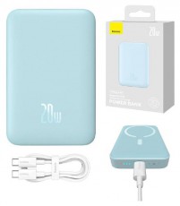 Baseus PPCX110103 Magnetic Mini 10000mAh kék power bank Mobil / Kommunikáció / Smart - Powerbank / Külső akkumulátor és töltő - 496790