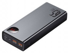 Baseus PPIMDA-D01 Adaman Metal 20000mAh fekete power bank Mobil / Kommunikáció / Smart - Powerbank / Külső akkumulátor és töltő - 496800