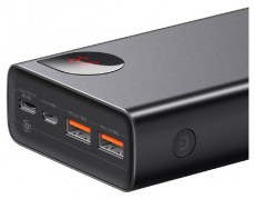 Baseus PPIMDA-D01 Adaman Metal 20000mAh fekete power bank Mobil / Kommunikáció / Smart - Powerbank / Külső akkumulátor és töltő - 496800