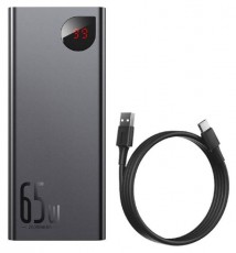 Baseus PPIMDA-D01 Adaman Metal 20000mAh fekete power bank Mobil / Kommunikáció / Smart - Powerbank / Külső akkumulátor és töltő - 496800