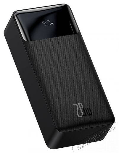 Baseus Bipow PPBD050401 30.000mAh, 20W, fekete (Micro-USB kábel, 25cm) kijelzős power bank Mobil / Kommunikáció / Smart - Powerbank / Külső akkumulátor és töltő - 496882