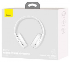 Baseus Encok D02 Pro Bluetooth fehér fejhallgató Audio-Video / Hifi / Multimédia - Fül és Fejhallgatók - Fejhallgató - 497370