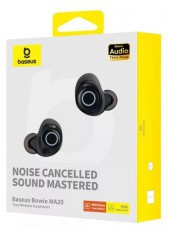 Baseus Bowie MA20 True Wireless Bluetooth fekete fülhallgató Audio-Video / Hifi / Multimédia - Fül és Fejhallgatók - Fülhallgató - 500204