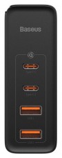 Baseus CCGAN2P-L01 GaN2 Pro 100W 2xUSB/2xUSB C fekete töltő Akkuk és töltők - Li-ion akkumulátor és töltő (gyári) - Töltő / hálózati adapter - 500203