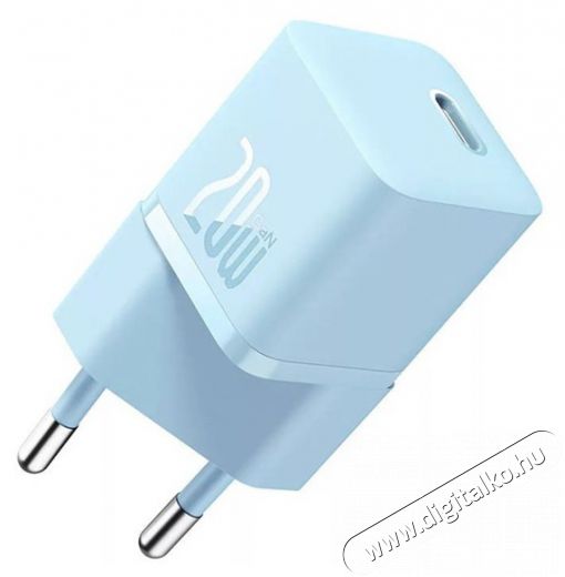 Baseus CCGN050103 Mini GaN5 20W kék hálózati töltő adapter Háztartás / Otthon / Kültér - Világítás / elektromosság - Hálózati elosztó / hosszabbító / adapter - 507866
