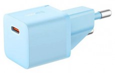 Baseus CCGN050103 Mini GaN5 20W kék hálózati töltő adapter Háztartás / Otthon / Kültér - Világítás / elektromosság - Hálózati elosztó / hosszabbító / adapter - 507866