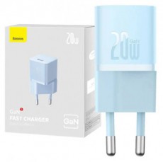Baseus CCGN050103 Mini GaN5 20W kék hálózati töltő adapter Háztartás / Otthon / Kültér - Világítás / elektromosság - Hálózati elosztó / hosszabbító / adapter - 507866