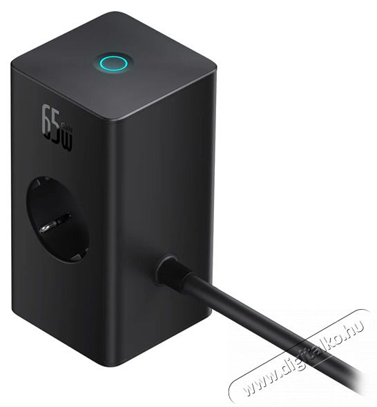 Baseus PSLR000301 PowerCombo 65W fekete h&aacute;l&oacute;zati t&ouml;ltő &eacute;s eloszt&oacute; Tv kieg&eacute;sz&iacute;tők - K&aacute;bel / csatlakoz&oacute; - Csatlakoz&oacute; / eloszt&oacute; / &aacute;talak&iacute;t&oacute; - 507869