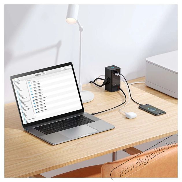 Baseus PSLR000301 PowerCombo 65W fekete h&aacute;l&oacute;zati t&ouml;ltő &eacute;s eloszt&oacute; Tv kieg&eacute;sz&iacute;tők - K&aacute;bel / csatlakoz&oacute; - Csatlakoz&oacute; / eloszt&oacute; / &aacute;talak&iacute;t&oacute; - 507869