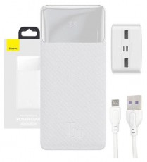 Baseus Bipow 30000mAh fehér powerbank Mobil / Kommunikáció / Smart - Powerbank / Külső akkumulátor és töltő - 508856