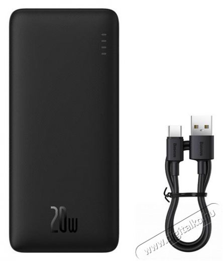 Baseus Airpow 10000 mAh, 20W, fekete power bank Mobil / Kommunik&aacute;ci&oacute; / Smart - Powerbank / K&uuml;lső akkumul&aacute;tor &eacute;s t&ouml;ltő - 513732