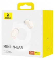Baseus Bowie WM02 True Wireless Bluetooth fehér fülhallgató Audio-Video / Hifi / Multimédia - Fül és Fejhallgatók - Fülhallgató - 515030
