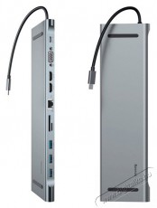 Baseus CATSX-G0G Enjoyment 11in1 HUB Iroda és számítástechnika - Notebook kiegészítő - USB hub / elosztó - 515031