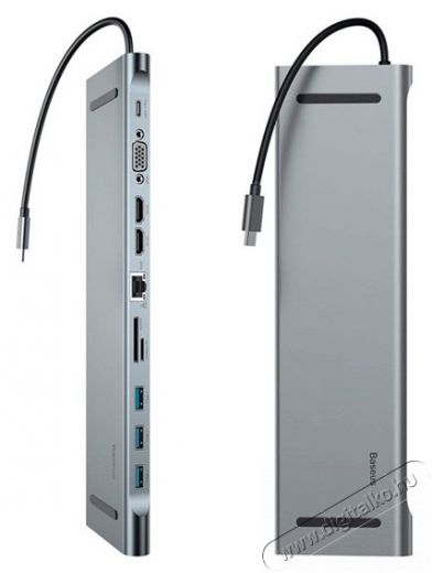 Baseus CATSX-G0G Enjoyment 11in1 HUB Iroda és számítástechnika - Notebook kiegészítő - USB hub / elosztó - 515031