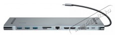 Baseus CATSX-G0G Enjoyment 11in1 HUB Iroda és számítástechnika - Notebook kiegészítő - USB hub / elosztó - 515031