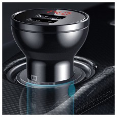 Baseus CCBX-0G 24W 4,8A 2xUSB szürke autós töltő Autóhifi / Autó felszerelés - Autós töltő / szivargyújtó adapter - 515844