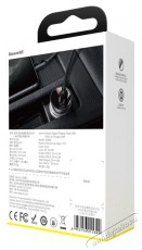 Baseus CCBX-0G 24W 4,8A 2xUSB szürke autós töltő Autóhifi / Autó felszerelés - Autós töltő / szivargyújtó adapter - 515844