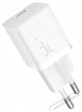 Baseus CCGN070502 GaN5 30W fehér töltő Mobil / Kommunikáció / Smart - Mobiltelefon kiegészítő / tok - Hálózati-, autós töltő - 515845
