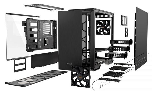 BE QUIET ! Dark Base 700 fekete/ez&uuml;st (t&aacute;p n&eacute;lk&uuml;li) ATX h&aacute;z Iroda &eacute;s sz&aacute;m&iacute;t&aacute;stechnika - Egy&eacute;b sz&aacute;m&iacute;t&aacute;stechnikai term&eacute;k - 462666