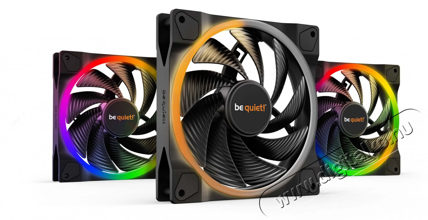 BE QUIET ! LIGHT WINGS 3db nagy sebess&eacute;gű 140mm PWM ARGB fekete ventil&aacute;tor Iroda &eacute;s sz&aacute;m&iacute;t&aacute;stechnika - Sz&aacute;m&iacute;t&oacute;g&eacute;p tartoz&eacute;k - Ventil&aacute;tor - 462668