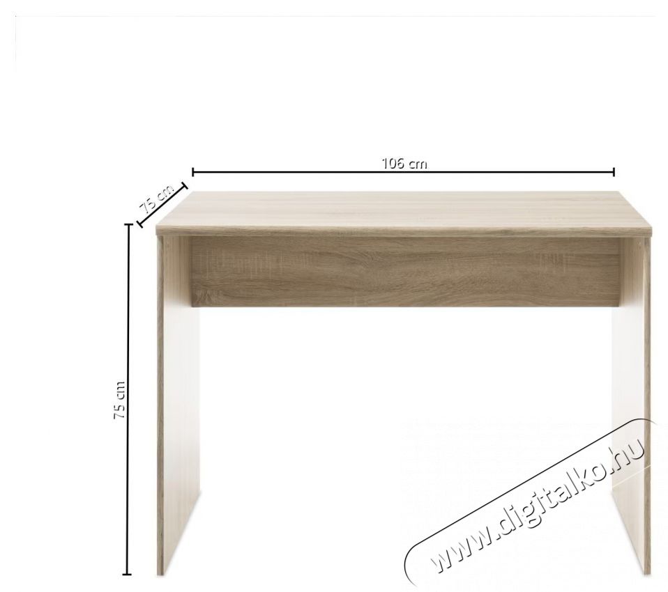 Bega OPTIMUS &iacute;r&oacute;asztal, m&eacute;retei 106x75x75 cm, Sonoma sz&iacute;nű H&aacute;ztart&aacute;s / Otthon / K&uuml;lt&eacute;r - Egy&eacute;b h&aacute;ztart&aacute;si term&eacute;k - 536090