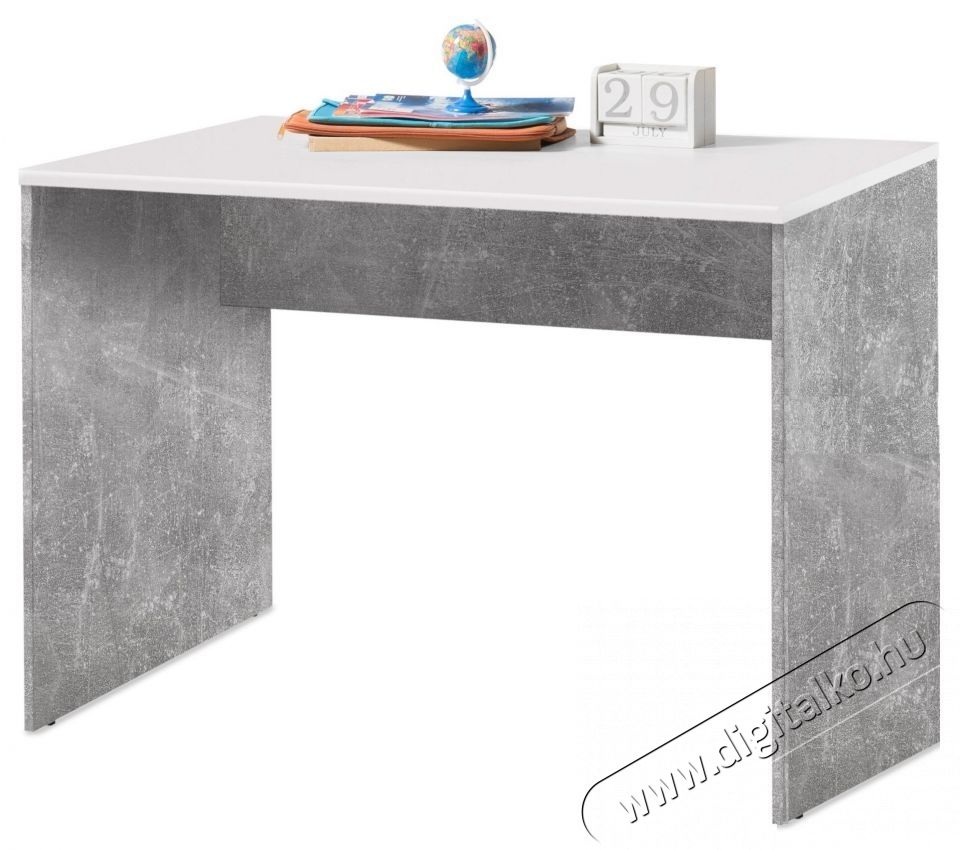 Bega OPTIMUS &iacute;r&oacute;asztal, m&eacute;retei 106x75x75 cm, sz&iacute;ne beton/feh&eacute;r H&aacute;ztart&aacute;s / Otthon / K&uuml;lt&eacute;r - Egy&eacute;b h&aacute;ztart&aacute;si term&eacute;k - 536089