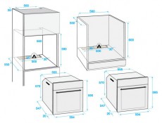 Beko BIM25301X elektromos sütő Konyhai termékek - Sütő-főzőlap, tűzhely (beépíthető) - Sütő (beépíthető) - 303218